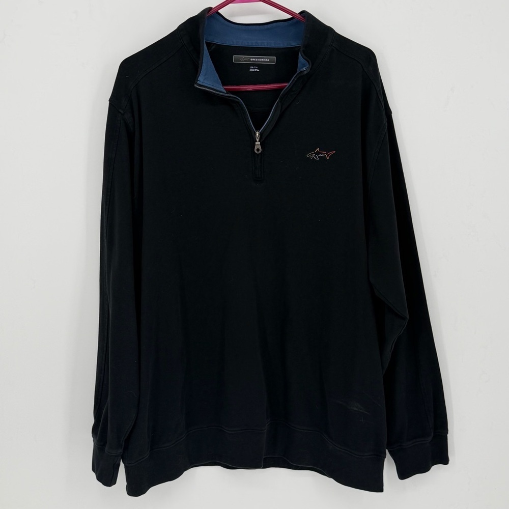 Greg Norman 1/4 zip Golf Pullover with Shark Logo